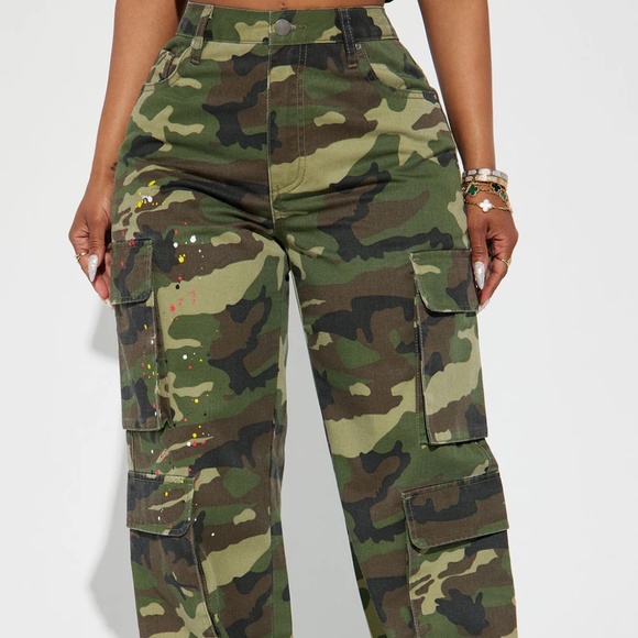 You Lost Me Camo Cargo Pant - Olive/combo - Picture 3 of 3